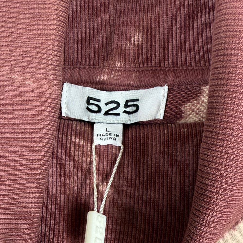 REVOLVE x 525 Wildberry Multi Tie-Dye Turtleneck Cropped Sweater. Size L. NWT - Picture 4 of 8